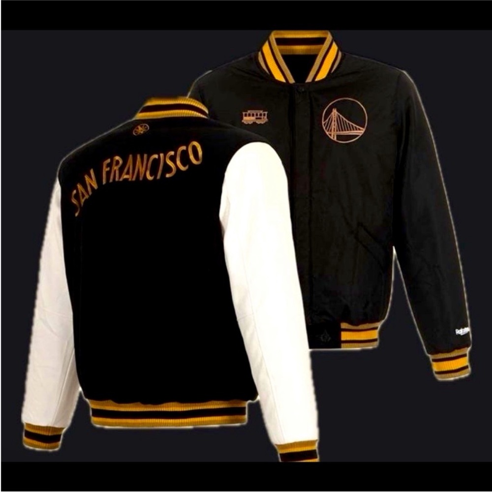 🆕 NBA Golden State Warriors x Rakuten SF City Reversible Jacket L